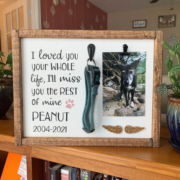 Itsoly Dog Memorial Picture Frame - Wooden 4x6 Photo Frame With Loving Quote For Pet Loss - View #2