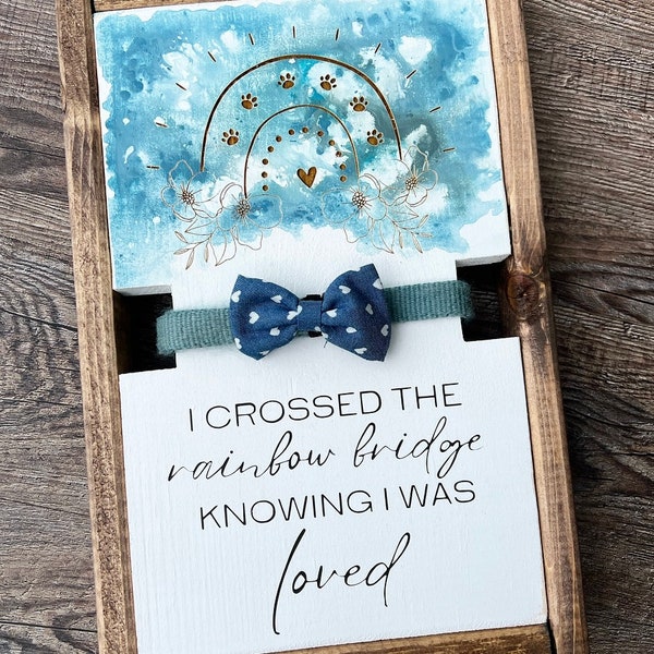 I Crossed the Rainbow Bridge Knowing I Was Loved - Etsy