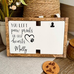 Personalized Pet Memorial Frame | Dog Collar & Photo Keepsake image 3