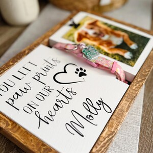 Personalized Pet Memorial Frame | Dog Collar & Photo Keepsake image 2