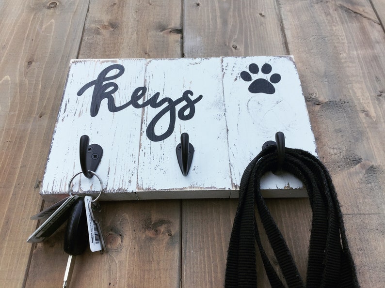 Key Holder for Wall Entryway Key and Dog Leash Hanger for Etsy