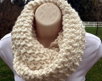 Crossed Lines Infinity Cowl-Crochet Pattern