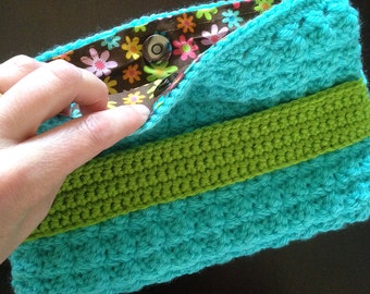 Pochette à lanières - Patron au crochet
