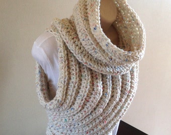 Cross Body Cowl/Archer's Sweater - Crochet Pattern -English/German