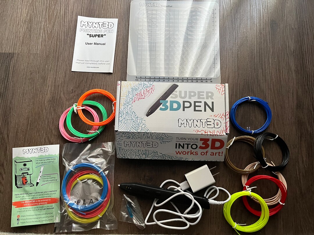 MYNT3D Super 3D Pen & Design Pad Etsy