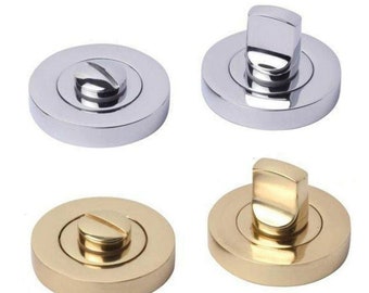 Bathroom door lock Thumb Turn indicator emergency Release Toilet Privacy Polished Brass/Polished chrome/Satin matt Chrome