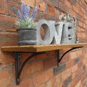 Pair of IRONBRIDGE Cast iron Rustic vintage retro Industrial scaffold shelf brackets antique iron