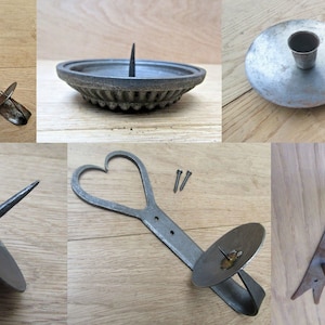 ANTIQUE IRON  wrought iron old English country cottage victorian Rustic Vintage Wall Candle holder Wall Sconce