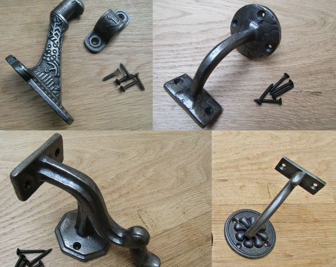 Castelion® Pair Of Small Cast Iron Victorian Ironbridge Shelf Brackets - View #9