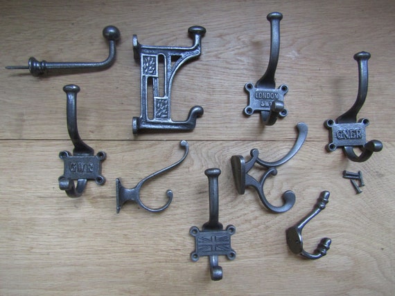 Ganci Per Cappotti E Cappelli Ganci Da Parete In Ghisa 10,5 Cm - Set Da
