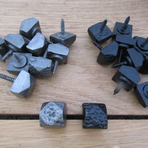 Pack of 10 BEATEN CAST IRON Door screws studs nails old vintage retro rustic door Furniture wood arts crafts studs