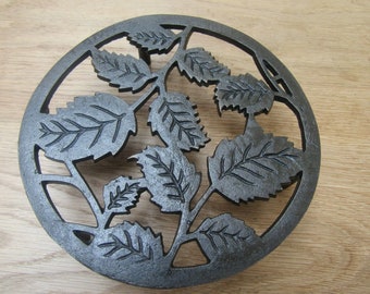 Sottopentola In Ghisa Rotondo - Antiruggine, Nero, Per Pentole Calde E Decorazione