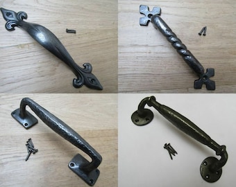 Cast Iron Small Nostalgic Door Pull 9" Long Set of Four 0170-21844 Cast Iron Small Nostalgic Door Pull 9" Long Set of Four 0170-21844