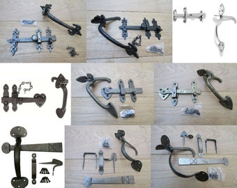 HAND FORGED SUFFOLK Latch wrought iron cottage thumb door latch old rustic retro vintage style blacksmith door lock latch