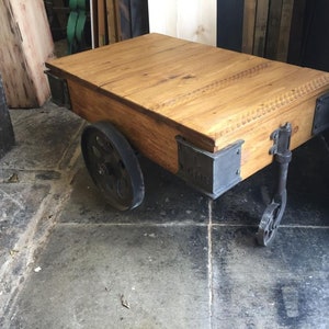 Cast iron Rustic Victorian Vintage style Railway Cart bag trolley table shelf fitting DIY KIT ONLY
