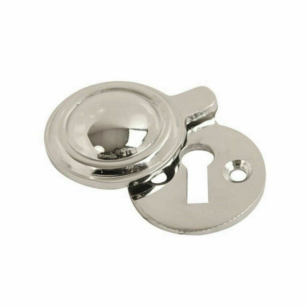 30mm Chrome Platted Covered/Open Escutcheon Key Hole Cover Protector Door Plate 