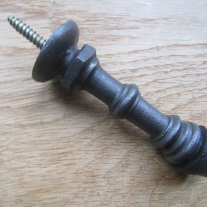 SCREW In DOOR STOP Cast iron vintage rustic old victorian style projection door stop skirting wall door stop stopper Antique iron finish