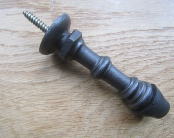 SCREW In DOOR STOP Cast iron vintage rustic old victorian style projection door stop skirting wall door stop stopper Antique iron finish