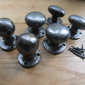 ANTIQUE IRON Internal Door knobs cast iron mortice lever latch door knobs pull handles Vintage rustic old period style
