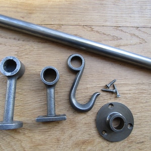 ANTIK IRON industrielle Retro vintage Kleiderschrank Hängen Gusseisen rustikale Kleidung Kleidungsstück Schiene Beschläge Kleiderstange Rohr Kleidung Lagerung