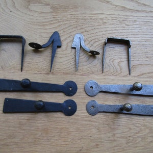 HANDFORGED DOOR LATCH rustic wrought iron cupboard door catch latch vintage cottage blacksmith old Style latch