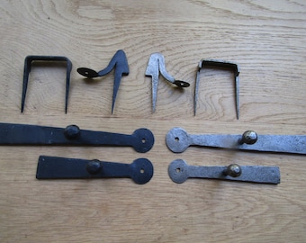 HANDFORGED DOOR LATCH rustic wrought iron cupboard door catch latch vintage cottage blacksmith old Style latch