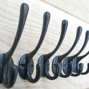 Pack of 5 INDUSTRIAL Hook Cast Iron Rustic Hat and Coat Hooks - Etsy