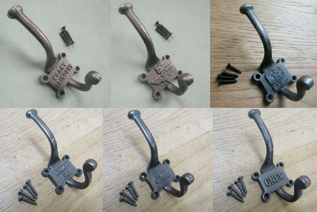 2er-Set Vintage Wandhaken Aus Gusseisen – Pferdekopf-Design, Schwarz
