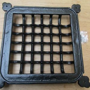 Cast iron Medieval gothic door window glass bullion aperture grille cover Period home air vent Ventilation cover grill image 3