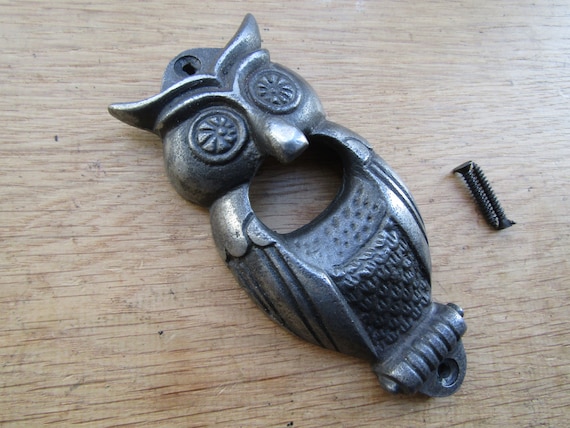【オープニングセール】 鋳鉄製 OWL 素朴なヴィンテージ ソーダ ビール 動物 鳥 壁掛け ワイン・酒・バー用品
