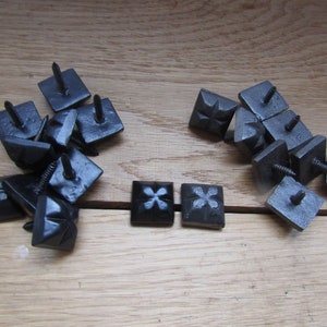 Pack of 10 DECORATIVE CAST IRON Door screws studs nails old vintage retro rustic door Furniture wood arts crafts studs
