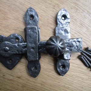 CAST IRON DOOR Latch rustic iron door privacy catch latch victorian cottage gothic vintage old style Pumpkin AI