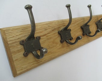 ヴィンテージアルミコートラック：素朴な壁掛けフック、ソ連 1970年代