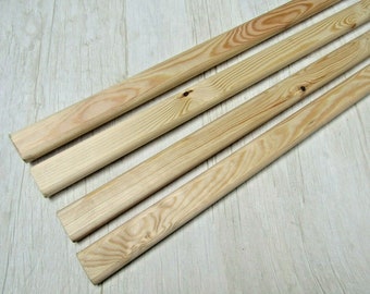 PACK OF 4 Laths wooden batons rod Traditional Kitchen Pulley victorian ceiling airer dryer clothes wooden laths kitchen pot pan shelf Lathe
