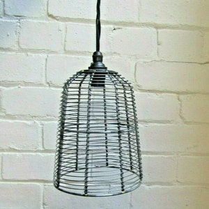 ANTIQUE IRON Wire lampshade industrial rustic Vintage Retro Old ceiling pendant light Shade