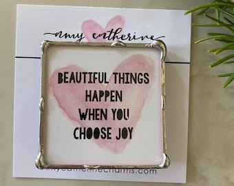 Always choose joy magnet inspirational Christmas gift