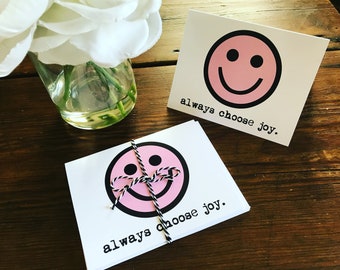 Smiley Face Notecards, Inspirational Cards, Set of 6