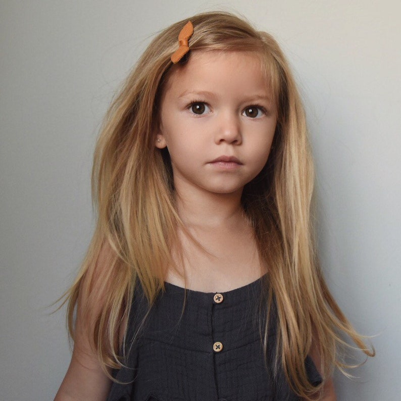 black leather clip handmade girl hair clips baby girl gift leather knot bows knot hair ties Neutral baby hair bows baby shower