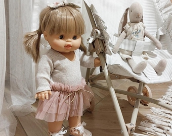 Minikane-Kleidung, Minikane-Puppenkörper, Miniland-Puppen-Tutu-Rock, Minikane-Puppen-Outfit, Paola-Reina-Puppenkleidung 34 cm