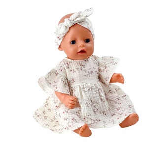 Baby Born doll dress, 42-43 cm doll dress, 17 inch doll dress, American Gril doll clothes, Our Generation doll dress, puppenkleidung