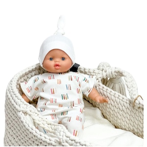 Doll clothes, Minikane soft body doll 28 cm, cotton doll romper, Corolle 30 cm soft body doll set, 11 inches doll clothes, Toddlers gift