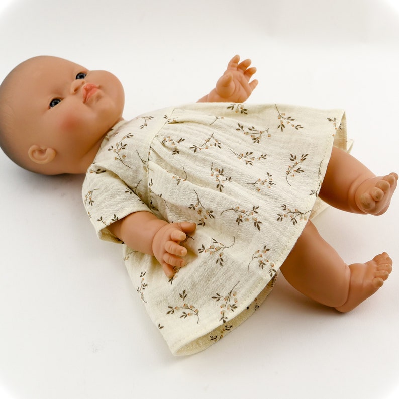 Robe de poupée Paola Reina, robe de poupée Minikane, robe de poupée 34 cm, robe en mousseline pour poupée 13 pouces image 9