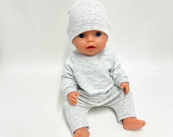 Baby Born lounge set, Baby Born 43 cm sports set, doll sweatshirt, doll pants , doll beanie, 17 inch doll clothes, christmas gift