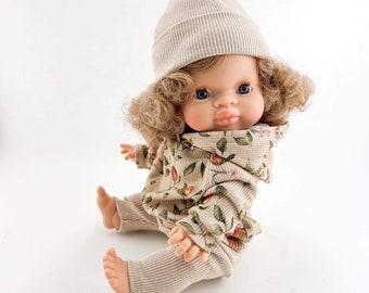 Minikane 34 cm lounge set, Miniland 38 cm sports set, doll hoodie, doll sweatshirt, doll pants , doll beanie, 15 inch doll clothes