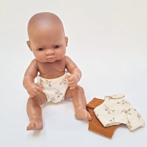 Miniland 32cm doll diaper set, doll nappies set , 12 inch doll diapers , 12 inch doll nappies, 30 32 cm doll nappies image 1
