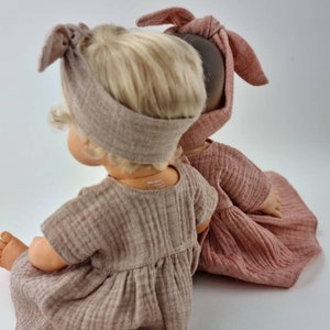 Robe de poupée Minikane, robe de poupée Miniland 38 cm, bandeaux de poupée, vêtements de poupée Minikane, robe de poupée Paola Reina image 5