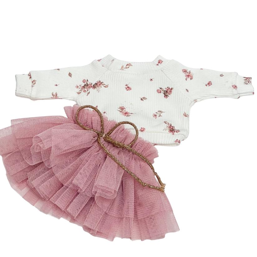 パオラ・レイナ・アミガス 32cm用ドール服：花柄スウェットシャツ