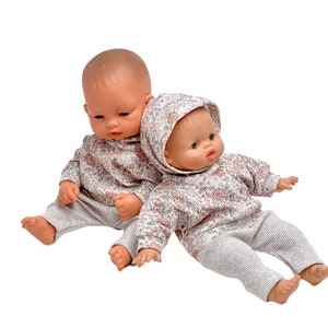 Minikane soft body doll 28 cm, Corolle 30 cm doll clothes, Minikane soft body hoodie set, 11 inches doll clothes, Miniland 32 cm set,