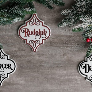 Santa&#39;s Reindeer Christmas Ornaments