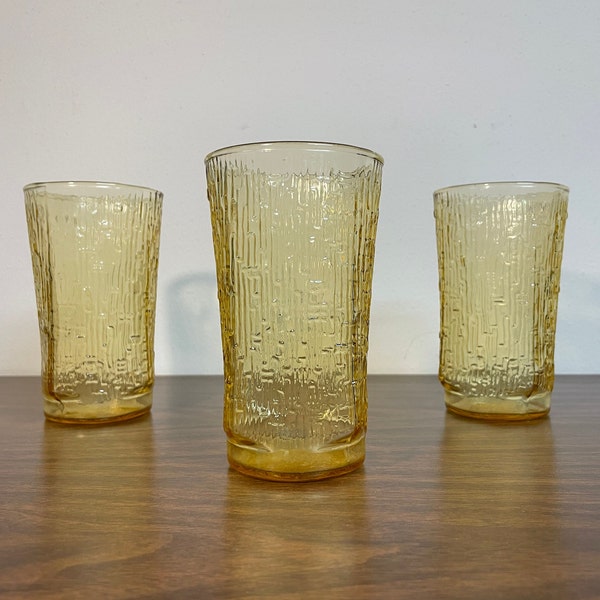 Amber Textured Glass Etsy